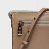 Mini bag Kaia en cuero arrugado Taupe