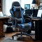 Silla gamer giratoria NEGRO Y AZUL