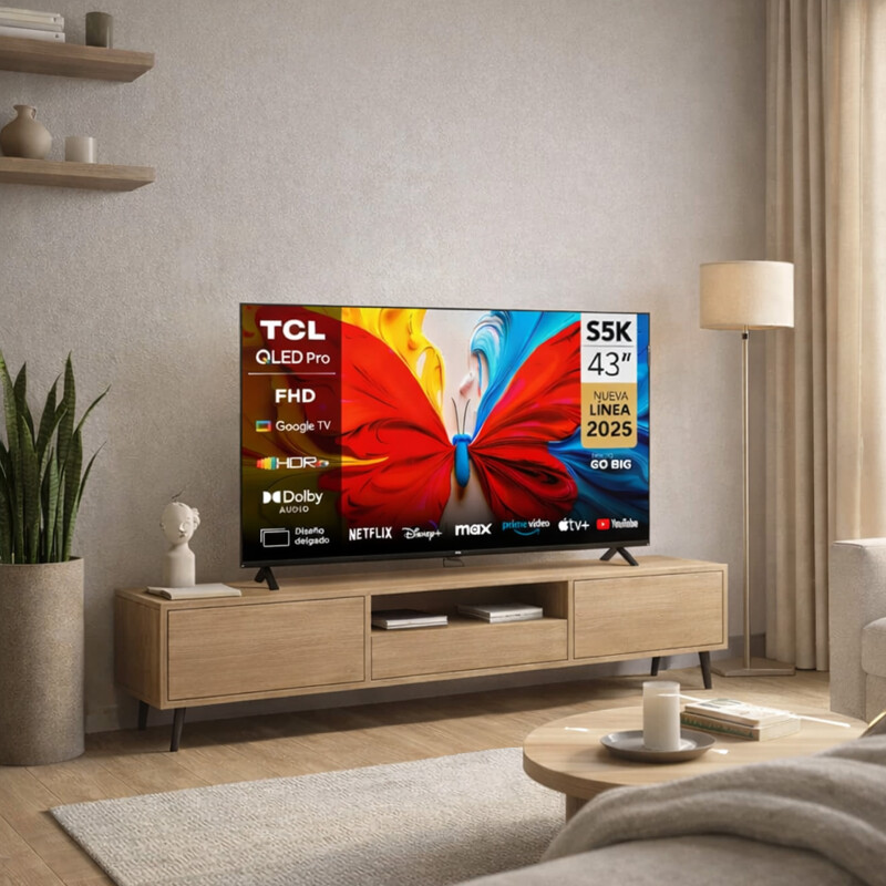 Smart Tv 43 Tcl 43s5 Qled Fhd Google Tv Hdr Dolby Smart Tv 43 Tcl 43s5 Qled Fhd Google Tv Hdr Dolby