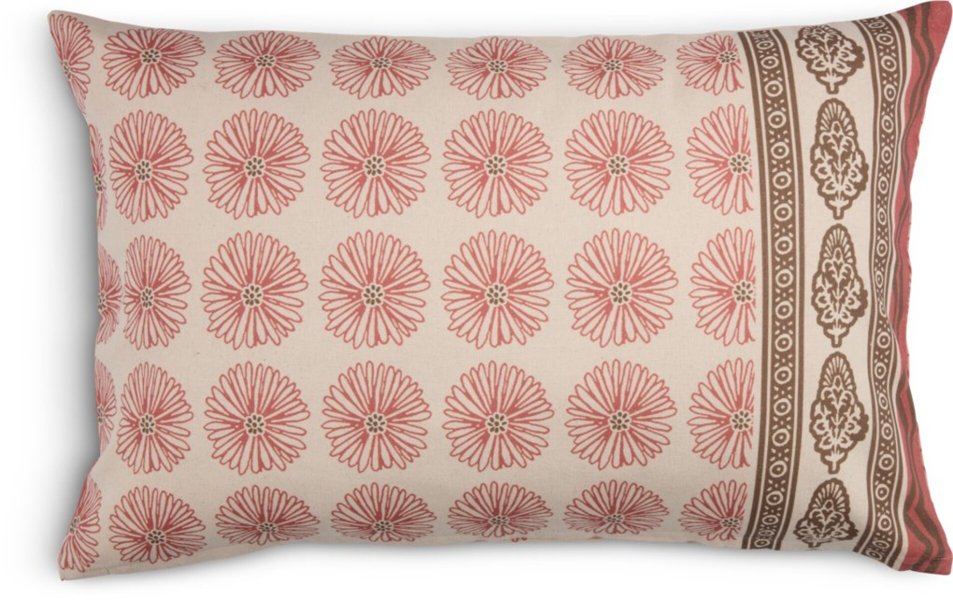 Funda de almohadón KATTEFOT 40X60 rosa/marrón 