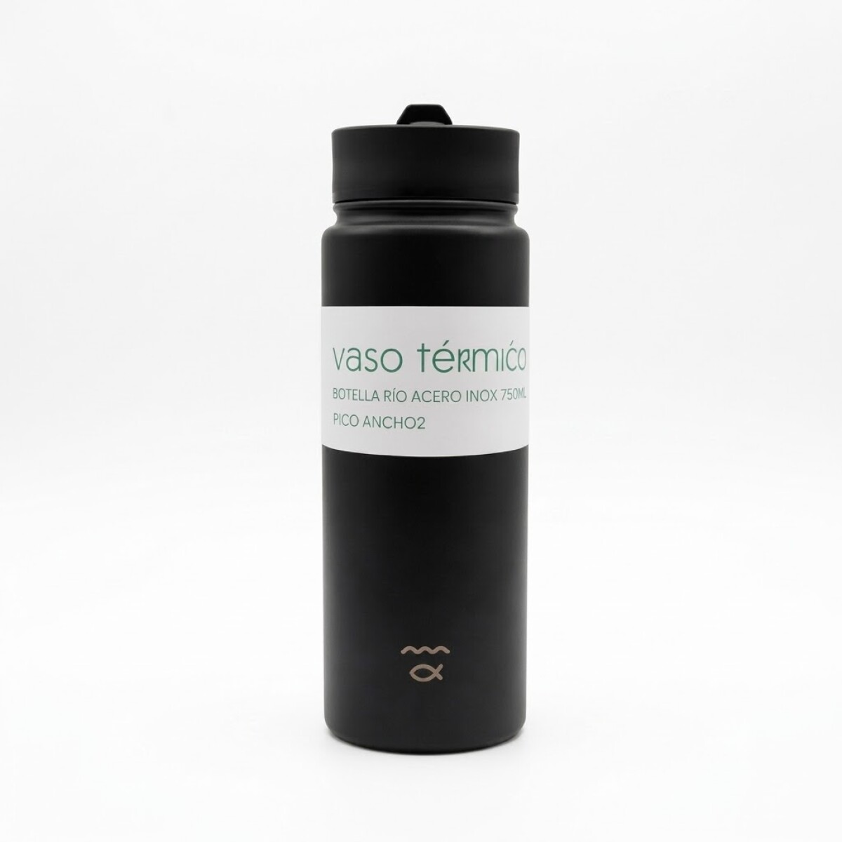 BOTELLA RÍO PICO ANCHO NEGRA - NEGRO 