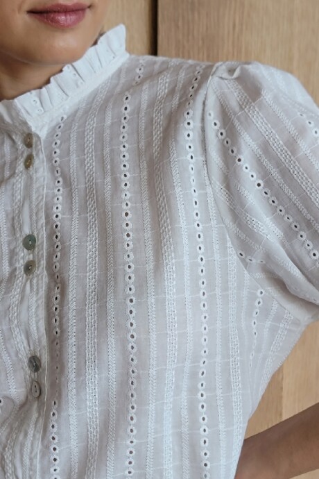 Camisa Carlotta 2.0 Broderie Blanco