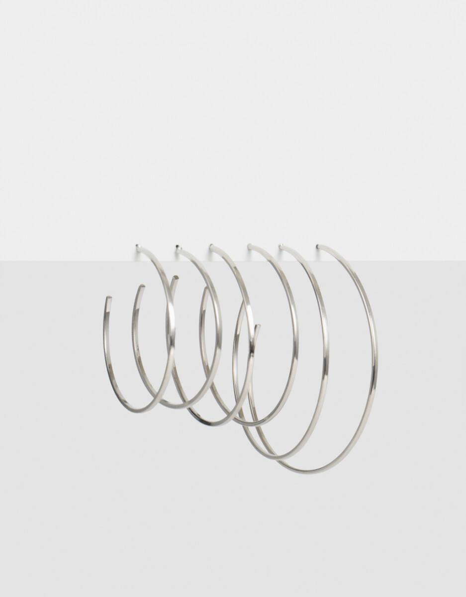 Set De Argollas De Metal 