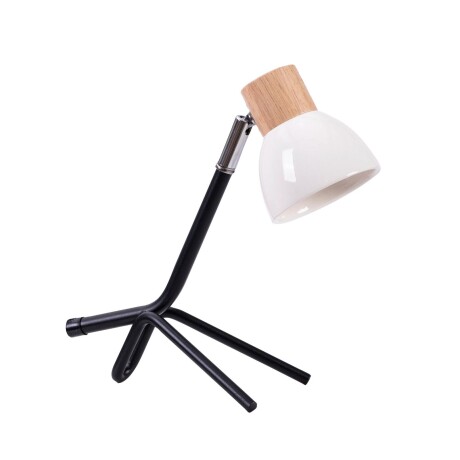 LAMPARA DE MESA PORCELANA-Y-ACERO BLANCO TL-012