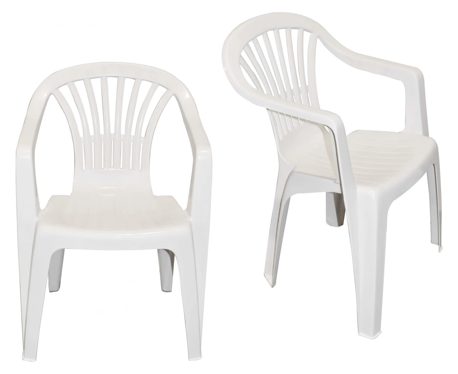 Silla de plastico blanca 