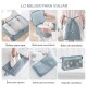 Set Organizador Valija Viaje Almacenamiento Equipaje X9 Unid Gris