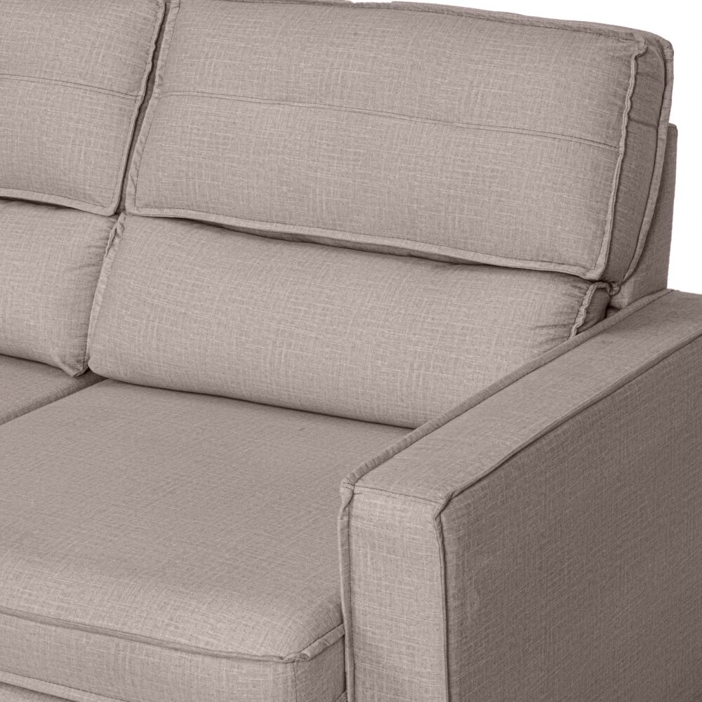 SOFA RETRACTIL 3 CUERPOS TELA MARRON AMBAR CHOC.