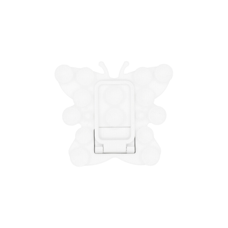Ventosa adhesiva con soporte diseño mariposa color blanco Ventosa Adhesiva Con Soporte Diseño Mariposa Color Blanco