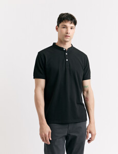 520750 REMERA HARRINGTON LABEL Negro