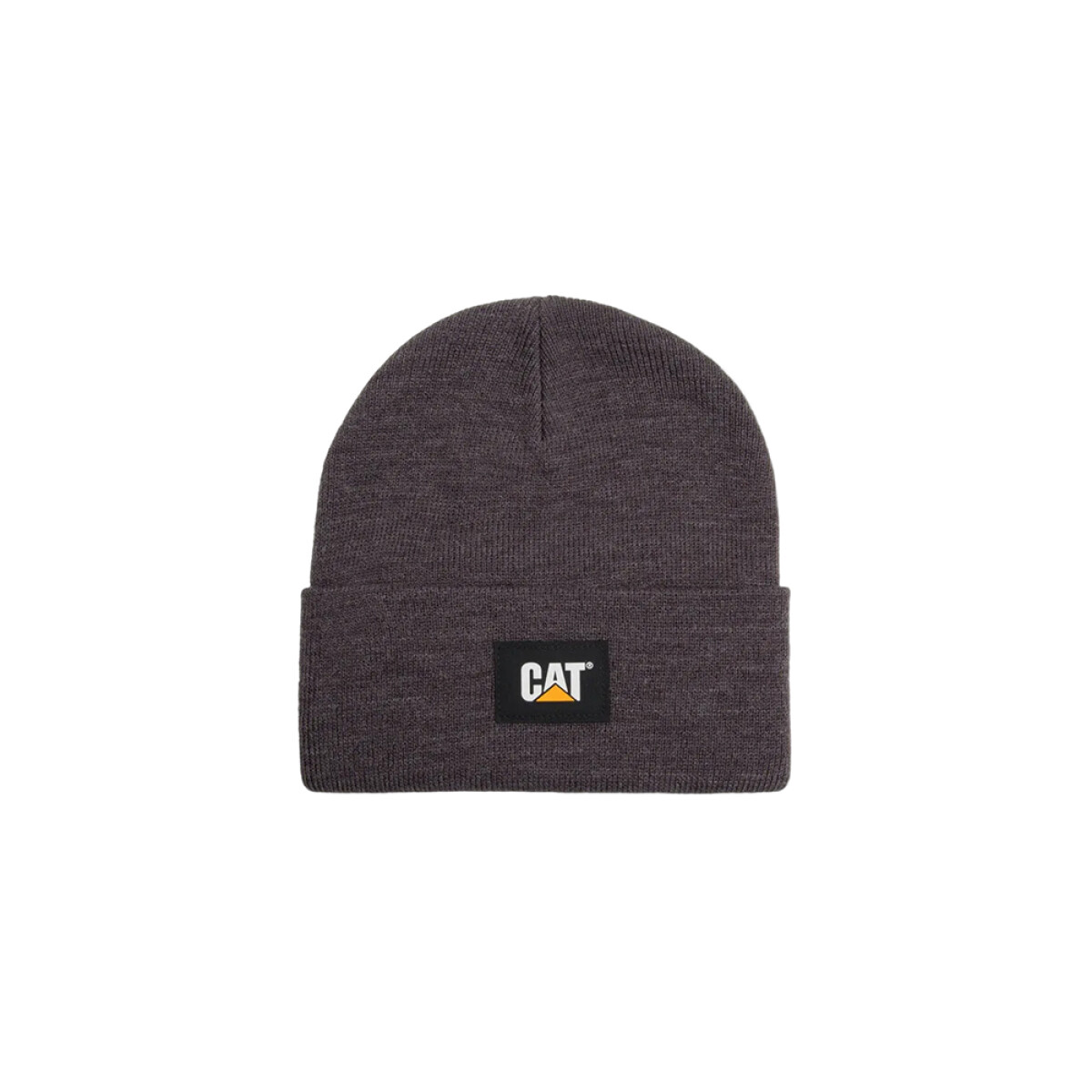 Gorro Caterpillar Label Cuff Beanie - Black - Dark Heather Grey 