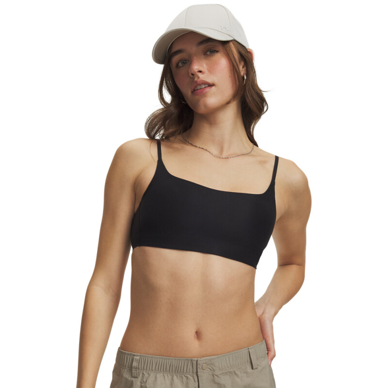 Open Back Bralette-WHT BLK-001