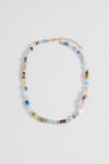 Collar cuentas piedra natural multicolor