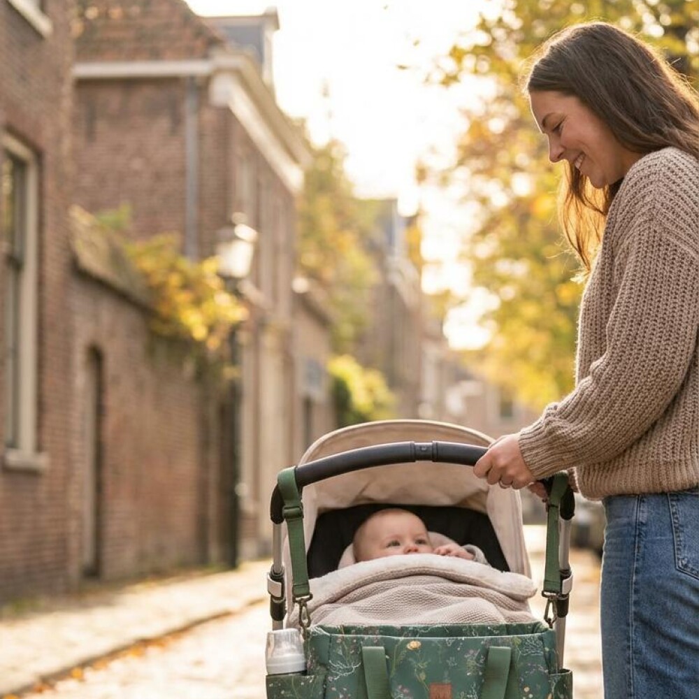 Bolso maternal Florence KIKKABOO verde