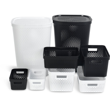 Cesta Para Ropa Infinity Plastico Blanco