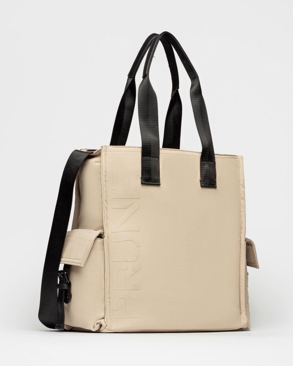 Cartera Al Hombro Light Nylon Negro Natural