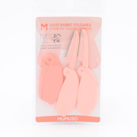 CUTE RABBIT NAVAJAS PARA CEJAS PLEGABLES (PACK DE 3) CUTE RABBIT NAVAJAS PARA CEJAS PLEGABLES (PACK DE 3)