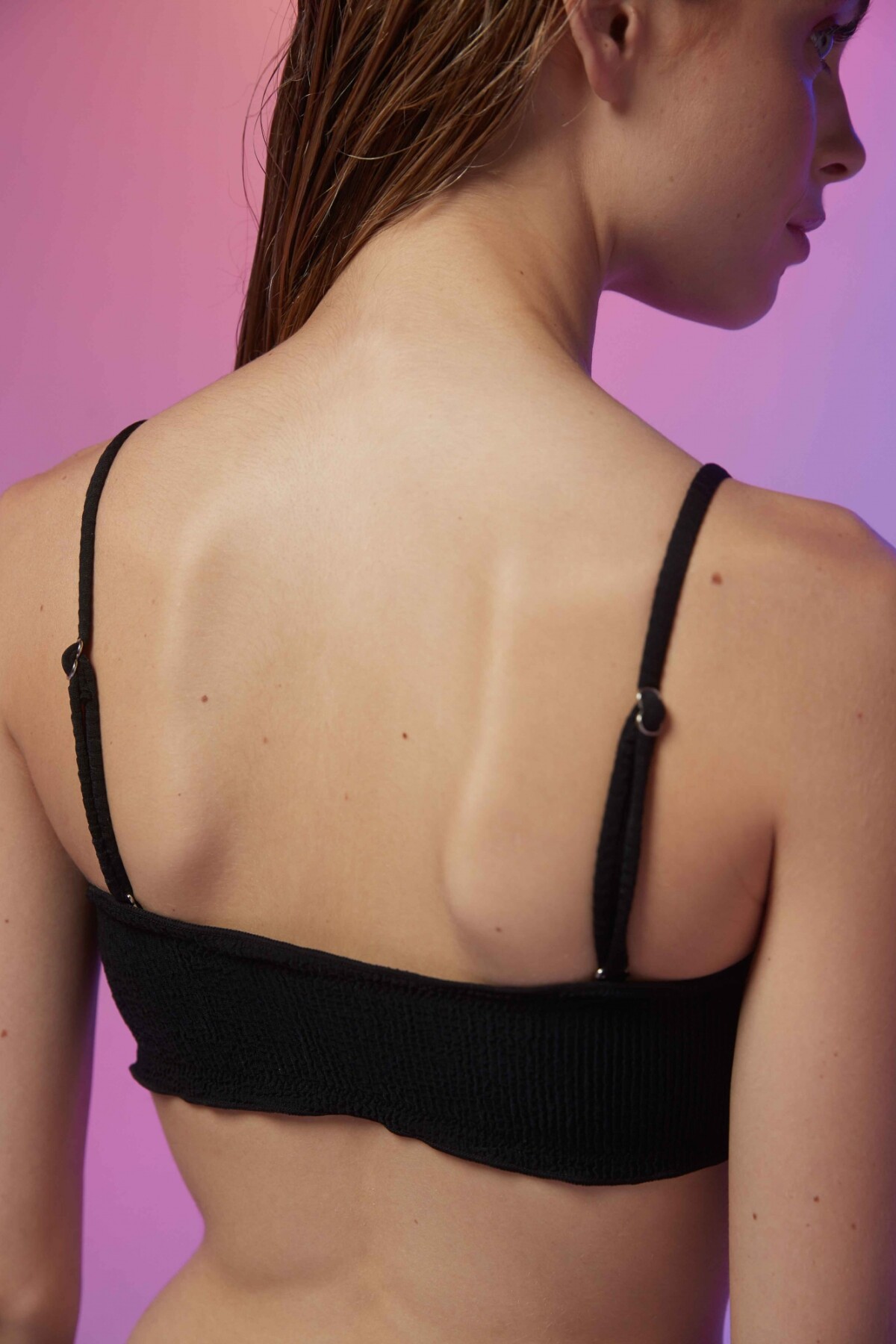 Top Zante Negro Texturado