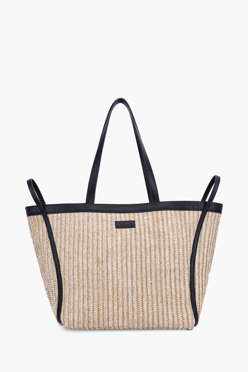Bolso rafia - beige 