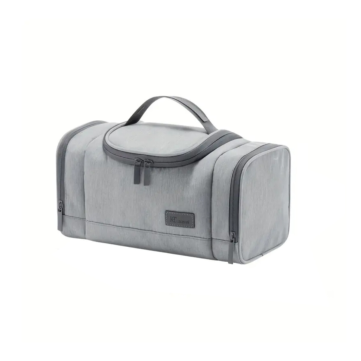 Neceser maletín con varios bolsillos - Gris 