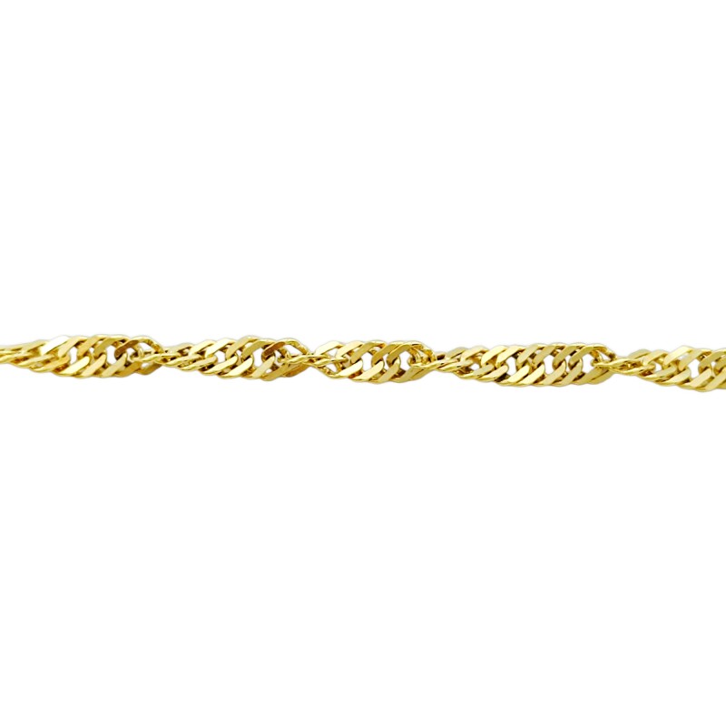 Pulsera Singapur-Oro bajo-Sin Piedra-PU8055 sinpiedra