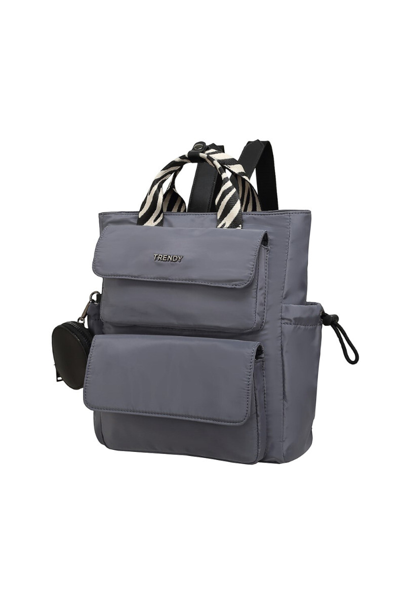 Mochila Moda Trendy - Gris Oscuro 