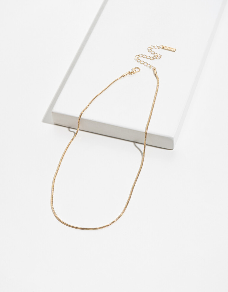 Collares Cortos Metal Collar Mix And Match - Dorado