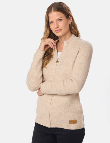 CAMPERA TEJIDA Beige