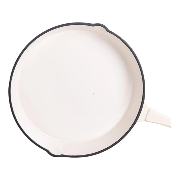Juego Ollas Hierro Fundido Esmaltado 7 Piezas BLANCO