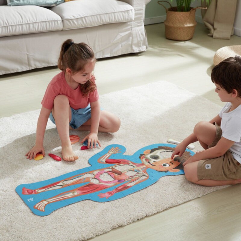 Puzzle Rompecabezas de piso Cuerpo humano 1 metro Puzzle Rompecabezas de piso Cuerpo humano 1 metro