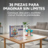 Juego De Construcción Con Imanes Para Niño 36 Pzs Magnéticas Diseño De Colores