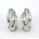 Caravanas Oro Blanco 18K Y Brillantes. Caravanas Oro Blanco 18K Y Brillantes.