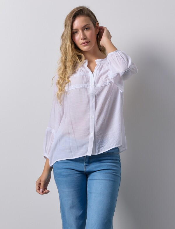 Blusa Puntilla BLANCO