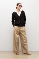 Cardigan abotonado negro