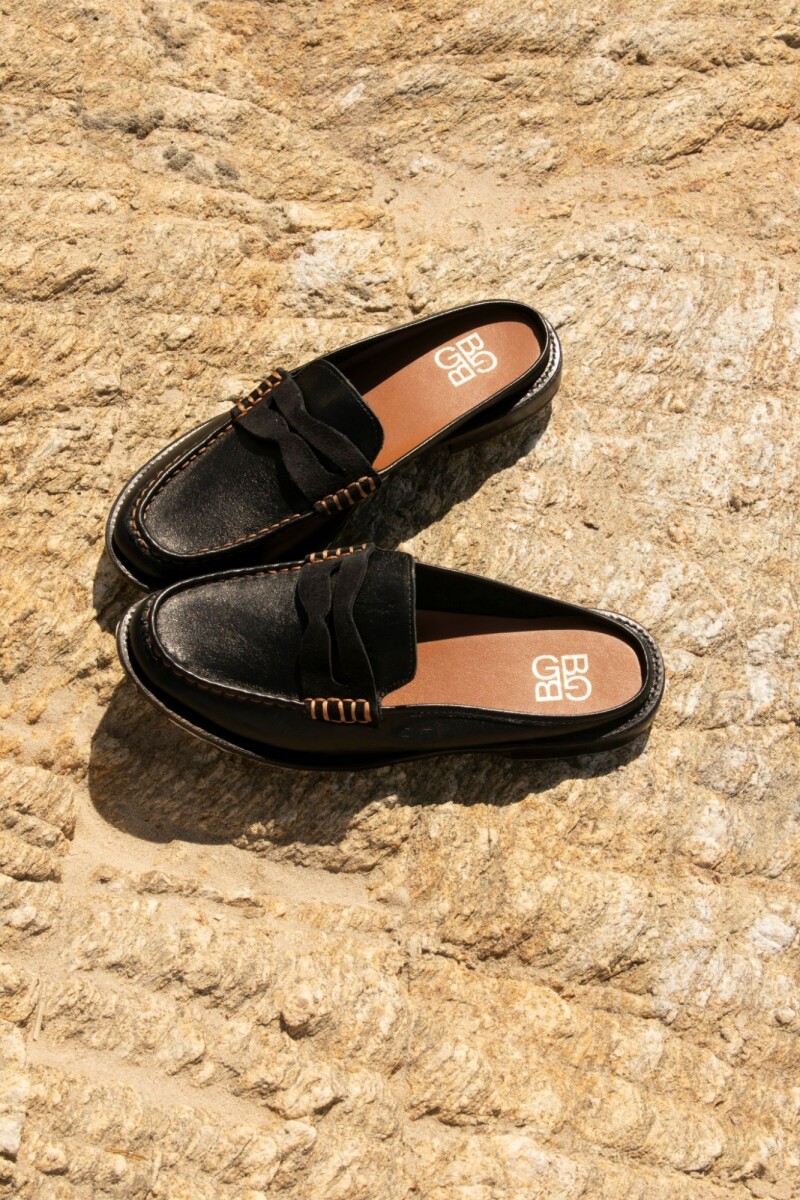 Mocasin mule Brezza Negro