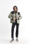 Campera combinada VERDE
