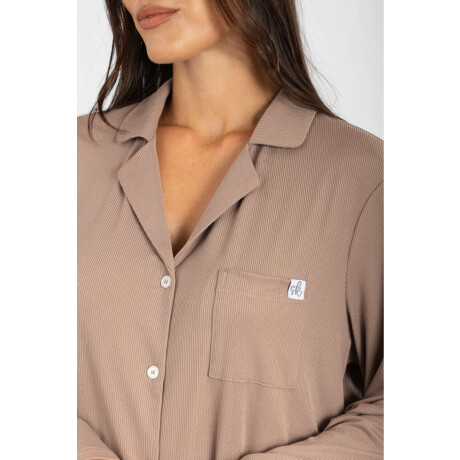 Camisola ribb yummy liso ml Marron