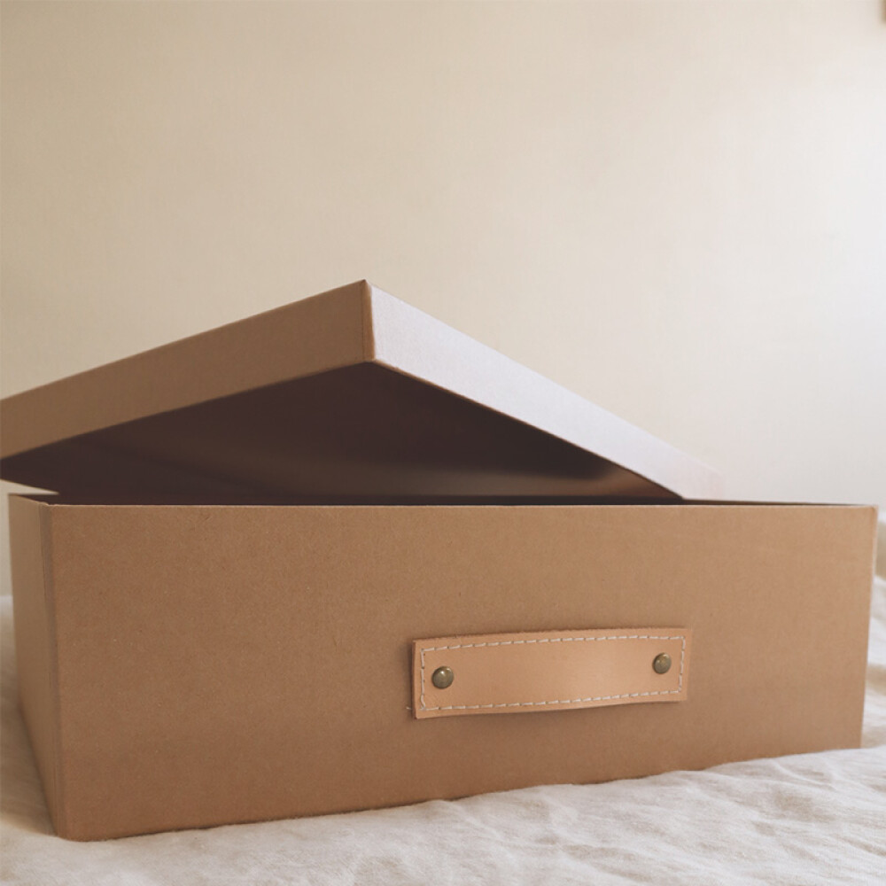 Caja kraft con Asa | Grande Caja kraft con Asa | Grande