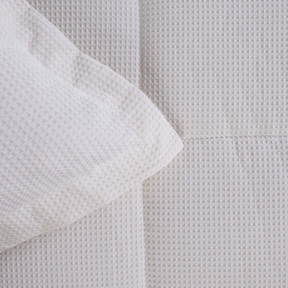 SET DE ACOLCHADO 1 PLAZA POLIESTER NATURAL-BEIGE MINI WAFFLE CRUDO