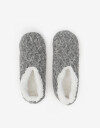 Pantuflas Pantuflas Tejidas - Gris Claro