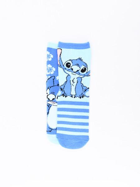 MEDIAS STITCH IN BLUE PACK X2 VARIANTE 1