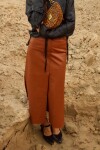 Friend Low Rise Skirt Camel