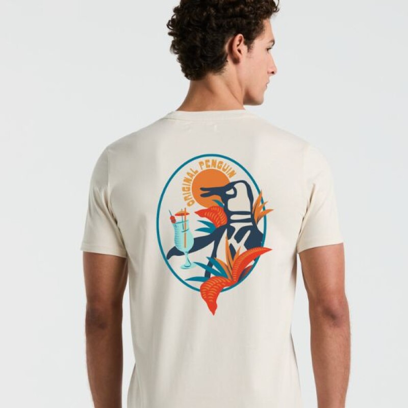 Remera Jrsy Grphc Tee Cocktail Penguin Beige