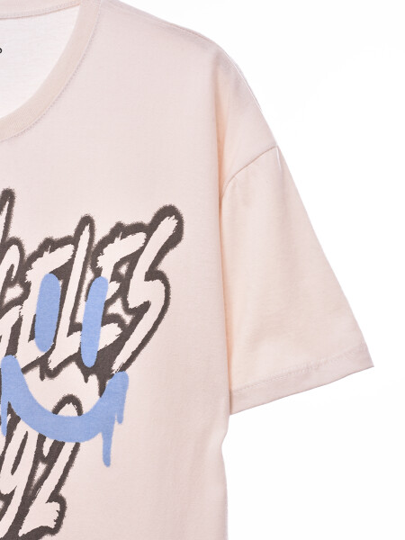 REMERA OVER FAST BEIGE