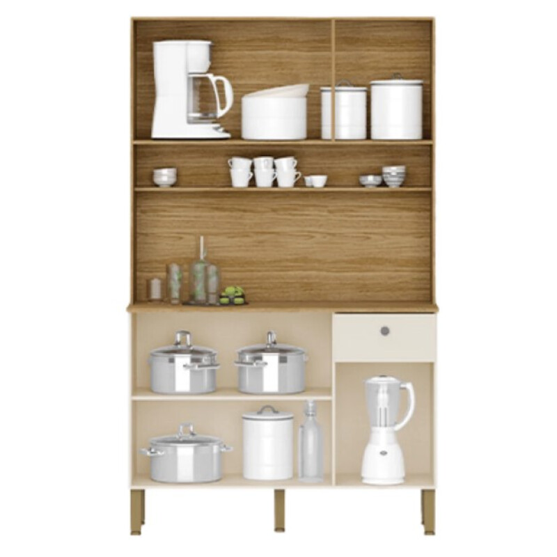 Cocina Style Freijó Supremo Ripado Kits Paraná 6 Puertas Cocina Style Freijó Supremo Ripado Kits Paraná 6 Puertas