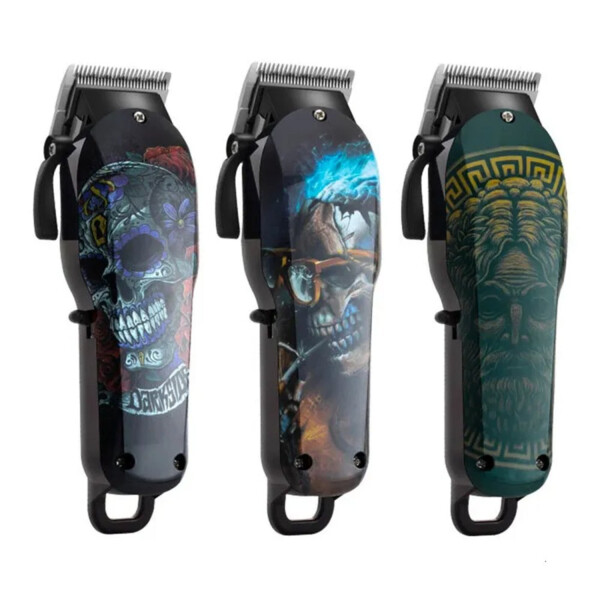 Maquina Cortapelo Profesional Inalambrica Barberia Kemei Variante Modelo Calavera 2