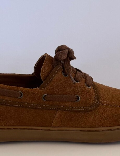 NAUTICOS CON CORDONES Camel