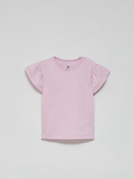 Remera volados Lila