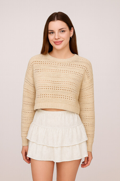 Sweater Siven Beige Claro