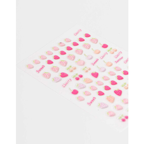 Mini Autoadhesivos Para Uñas Con Diseño De Frutas Para Nail Art Combinacion Multicolor