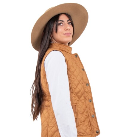 Chaleco Capitoneado Dama Camel